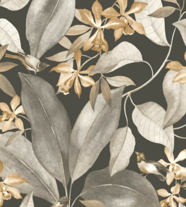 Casadeco - Delicacy - Birdsong - Noir/Taupe - 85382414 - Batch 604911012