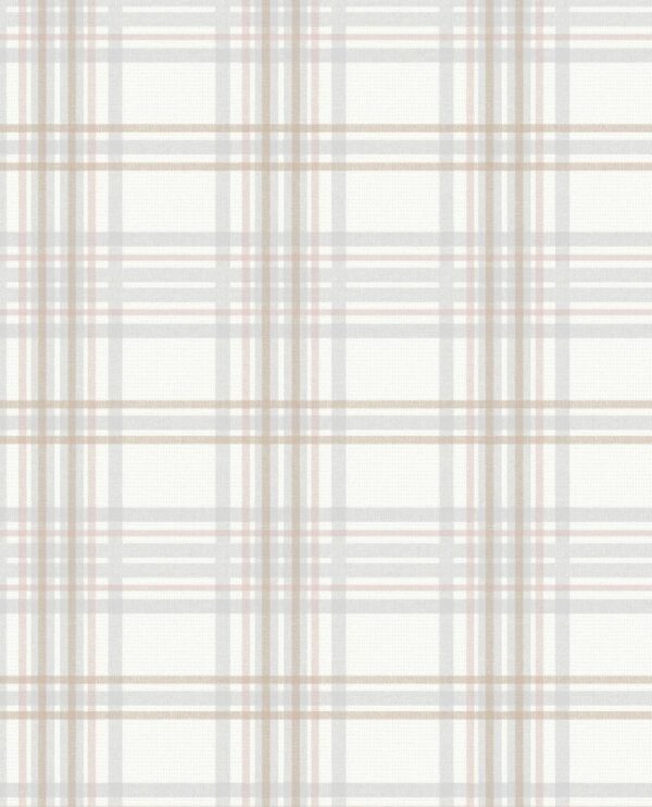 Superfresco Easy - Highland - Country Tartan - Blush Pink - 105825 - Batch 004