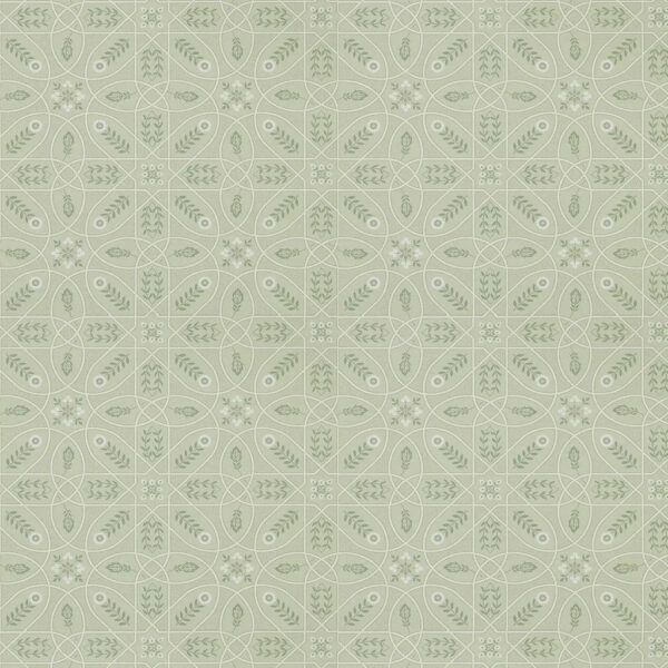 Morris & Co - Morris Melsetter - Brophy Trellis - Sage/Linen - 216702 Batch AA3