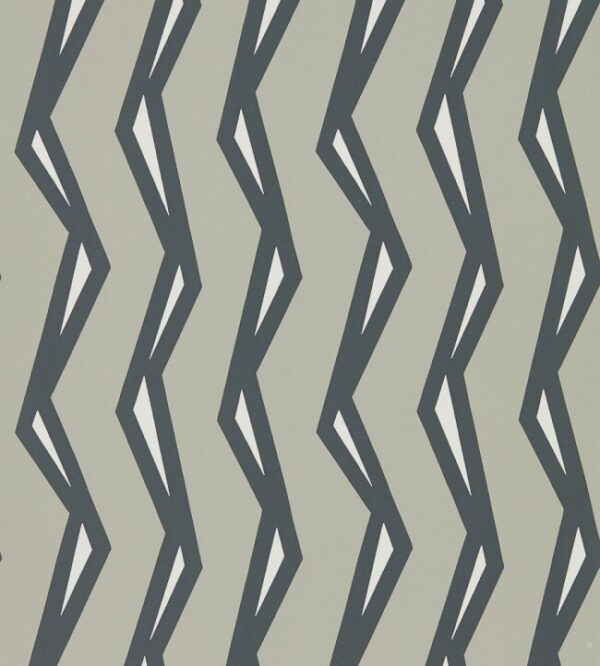 Scion Wallpaper - Nuevo - Rayo - Steel/Liquorice  - 111814 - Batch AB